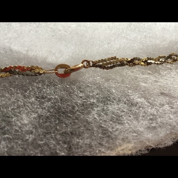 SOLD—14 Karat  Necklace with I Love You Pendant - Picture 3 of 6